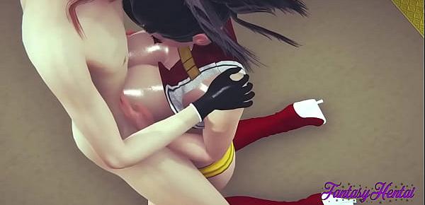 trendsBoku No Hero Hentai 3D - Momo Sex in a Train blowjob and fucked - Japanese manga anime Cartoon Porn